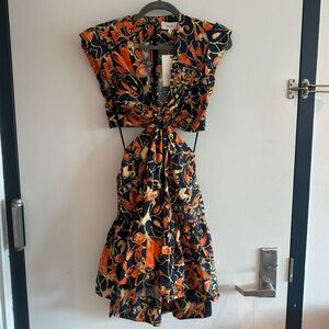 NWT A.L.C. Lexi Cut-Out Cotton Mini Dress